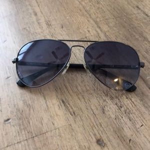 Michael Kors Black Aviator Sunglasses